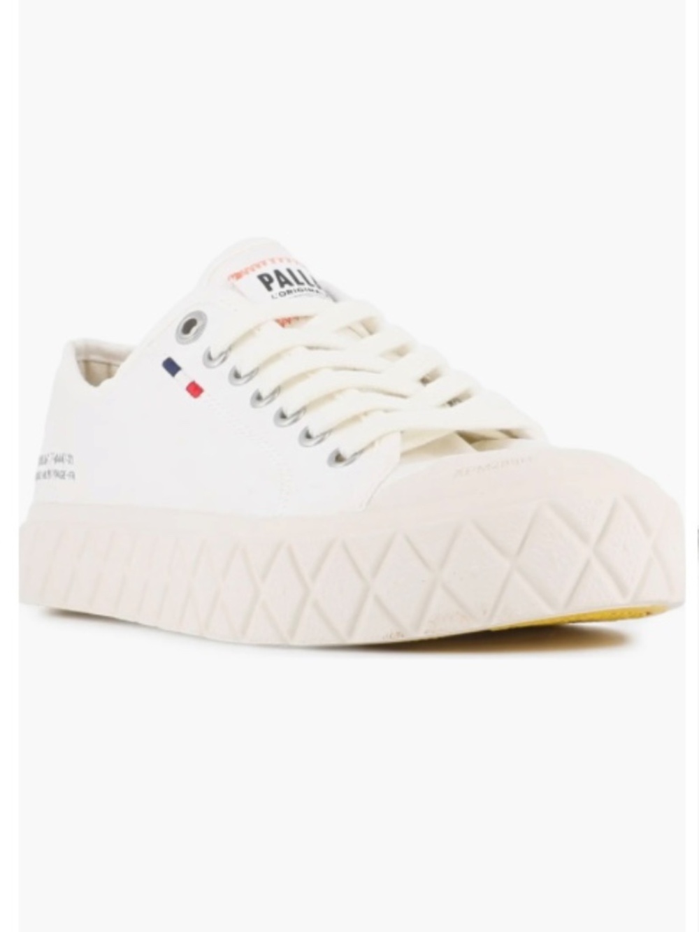 Palladium Palla Ace Organic Canvas Platform Sneaker -- New in Box Star White
